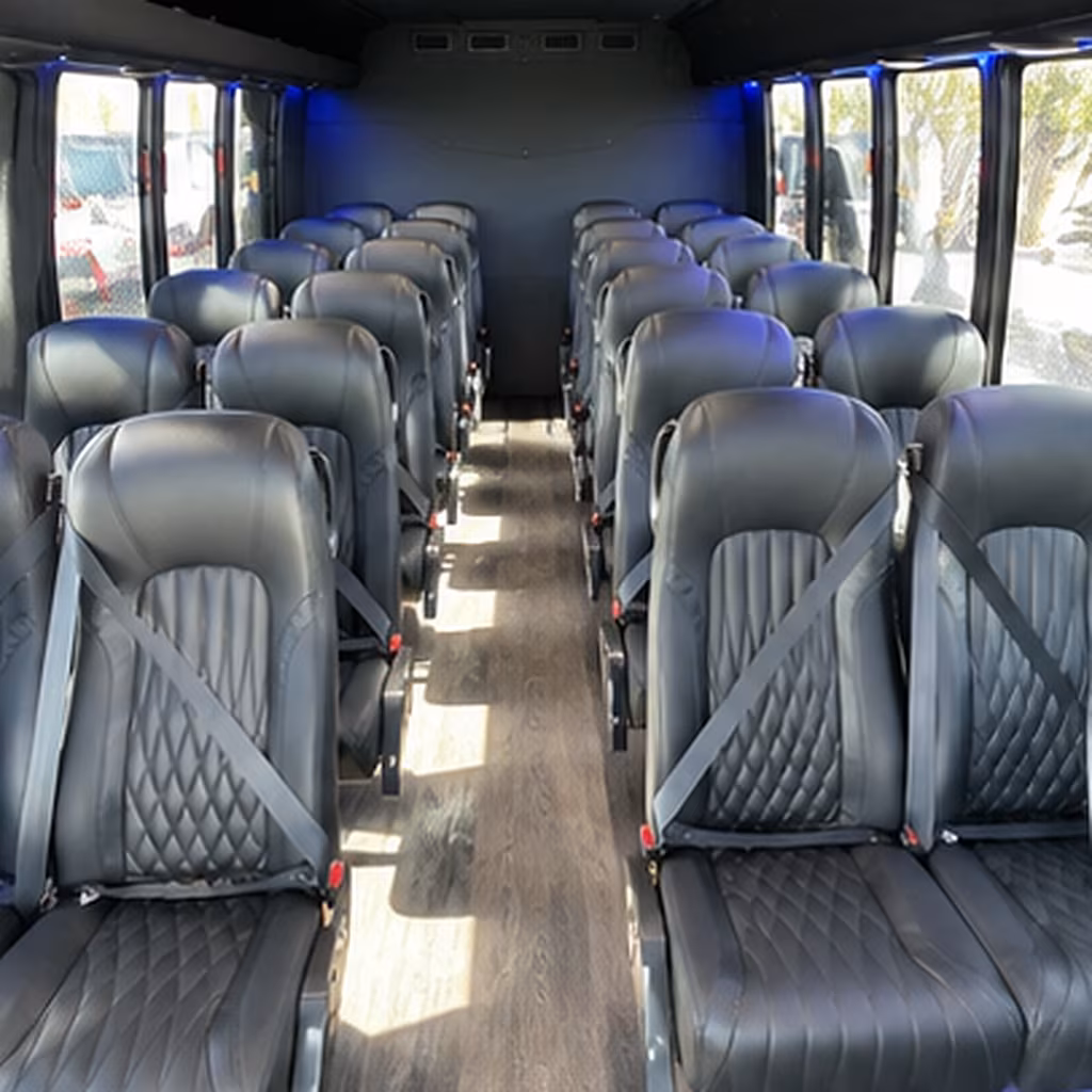 san leandro airport transportation onboard seating