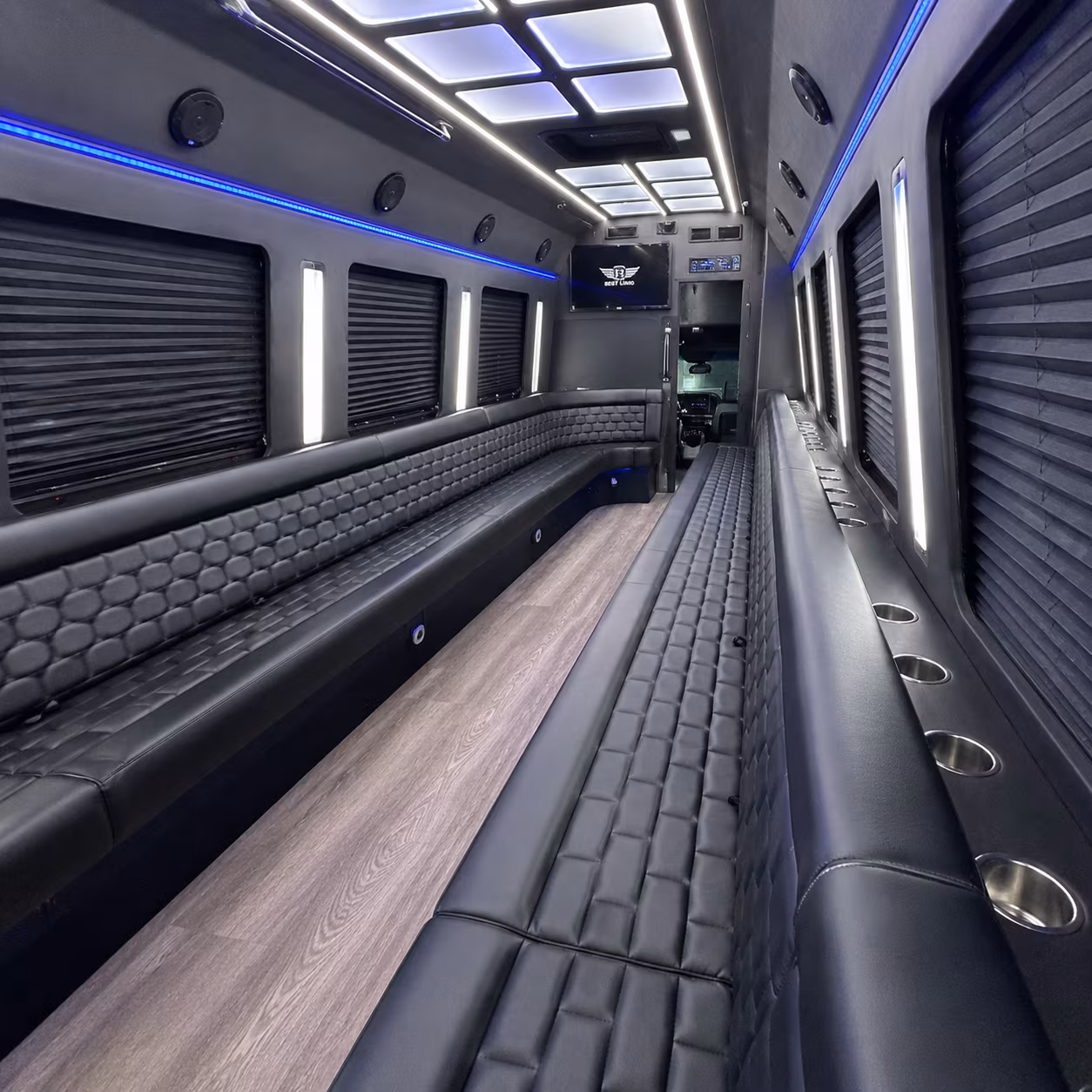 san leandro party bus rental interior