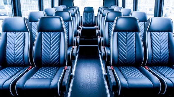 25 passenger minibus inside san leandro