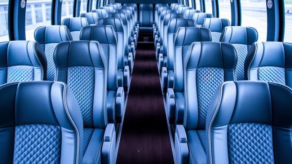 54 passenger charter bus interior san leandro