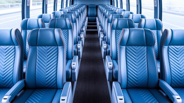 55 passenger charter bus interior san leandro