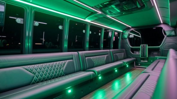 san leandro sprinter limo rental interior